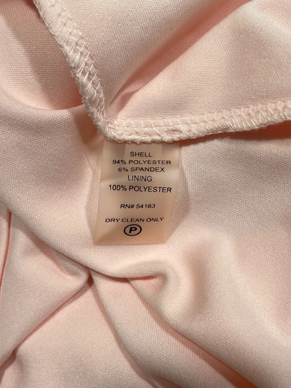 Calvin Klein Light Pink V-Neck Fit & Flare Flutter Sleeve Dress Size 2